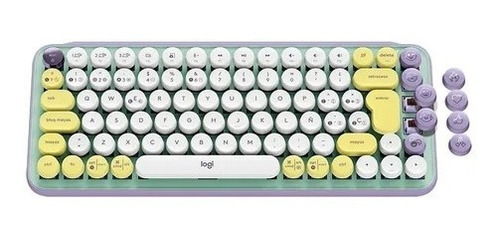 Teclado Mecanico Logitech Pop Keys Menta Emojis Day Dream