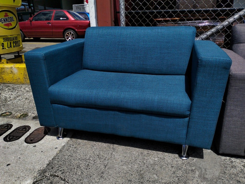 Sillón Doble Plaza Con Brazos; Sofá Doble Mi Mueble 60,000