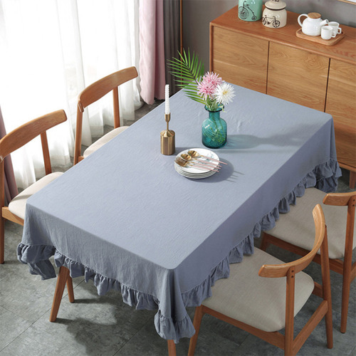 Mantel Vintage Con Volantes Y Volantes (w-1), Algodón Lavabl
