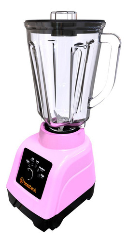 Licuadora 750w Vidrio 2l Perilla 3vel Bosstech B3 Rosa