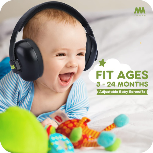 Noise Cancelling Headphones Mumba Baby Earmuffs 3-24+ Months
