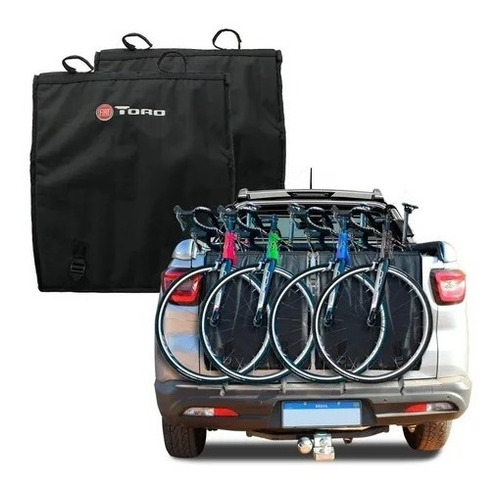 Transbike Para Fiat Toro Reforçado Transporta Até 4 Bikes