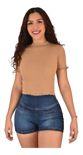 Blusa Dama Casual Mujer Top Tirantes Corto Ajustable 