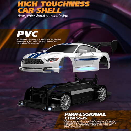 Drift Car Con Control Remoto De 2,4 Ghz, 1:24 A 30 Km/h High