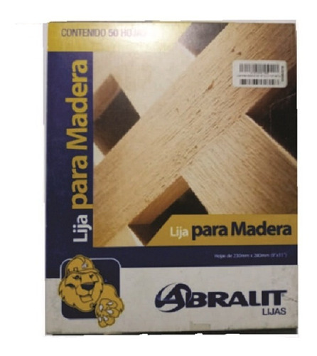 Lija De Madera Grano 100 Pqtx50 - Abralit