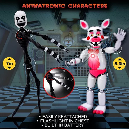 Figura De Acción De Pvc Bonnie Foxy Freddy Fazbear Bear Ju,