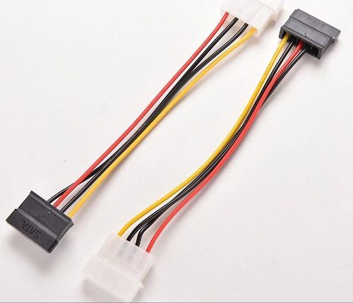 Imagen 5 de 6 de Cable Sata Corriente Molex 4 Pin A Sata Disco Duro Hdd 2und