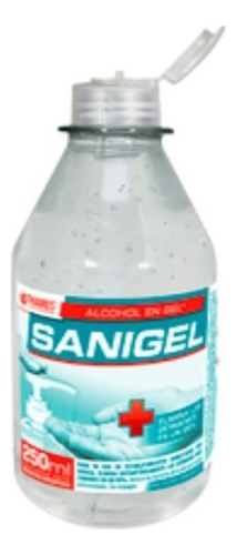 Alcohol En Gel Sanigel Flip Top 250ml X5 Unidades Sanitizant Fragancia Neutro