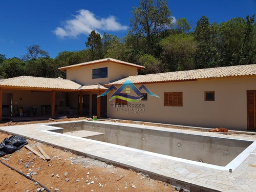 Imagem 1 de 15 de Chacara Em Condominio Fechado Com Piscina E Churrasqueira - V-1207