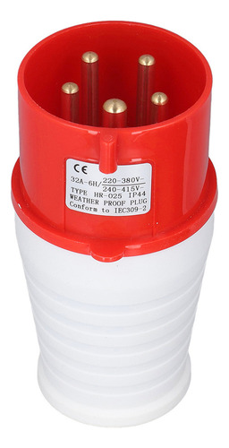 Soquete Industrial De 5 Pinos 32a Ip44 Impermeável À Prova D