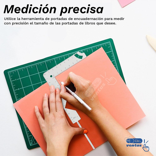 Regla Guia 5 En 1 Para Encuadernación Portadas Cubiertas