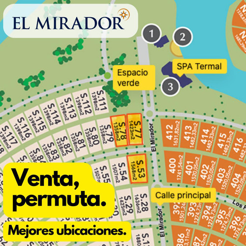 Terreno En Venta, Club De Campo  El Mirador Spa Termal  Ruta 2