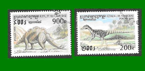 Estampillas Dinosaurios Animales Prehistóricos C. Temática 2