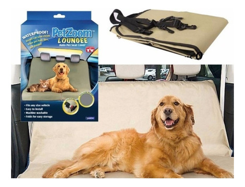 Funda Cubreasiento Impermeable Auto Mascotas Perros 2 Plazas