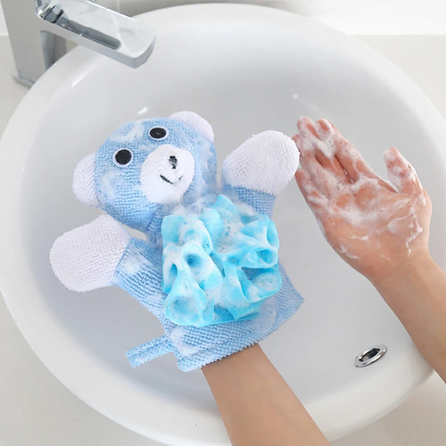 Guante Esponja Titere De Patito Para Ducha Niños Divertido