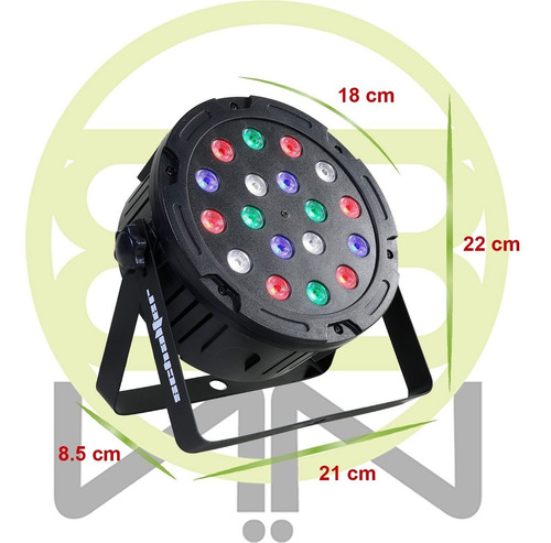 Imagen 3 de 5 de Cañon Reflector Led Schalter Modelo S-parthree 18x3w Rgbw