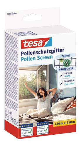 Malla Mosquitera Anti Pólen 1,3 mt X 1,5 mt Tesa Color Negro