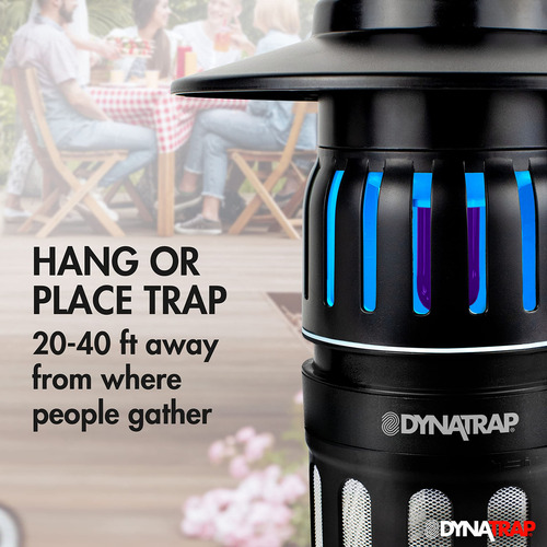 Dynatrap Trampa Para Insectos Al Aire Libre Con Luz Uv Repelente De Mosquitos, Piedra, Piedra, 1/2 Acre