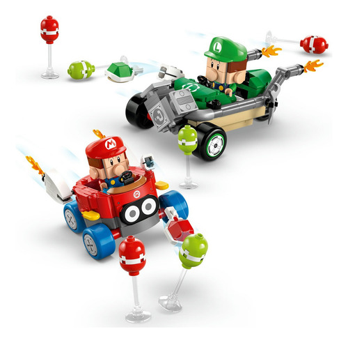 Figura 72034 Kart Bebé Mario Vs. Bebé Luigi Lego 321 Mario Bros