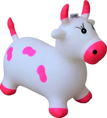 Machuka Inflable Vaca Montable 5543 Forma Vaca Rosa T
