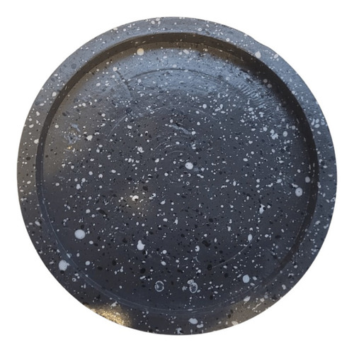 Imagem 2 de 4 de Bandeja Decorativa De Cimento Porta Velas Granilite 12cm