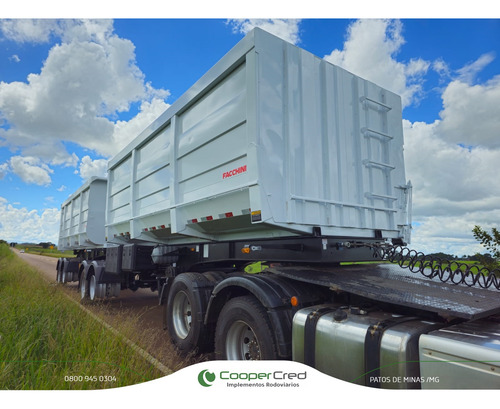 Carreta Bitrem Basculante Caçamba 25/25 Nova 26m3+ 27m3