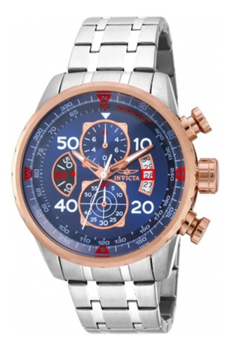 Relogio Masculino Invicta Aviator 17203 (gold Rose) Original