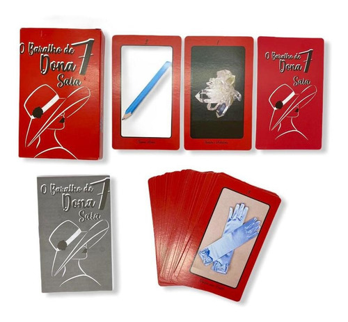 Tarot Baralho Da Dona 7 Saias Vermelho Com 36 Cartas