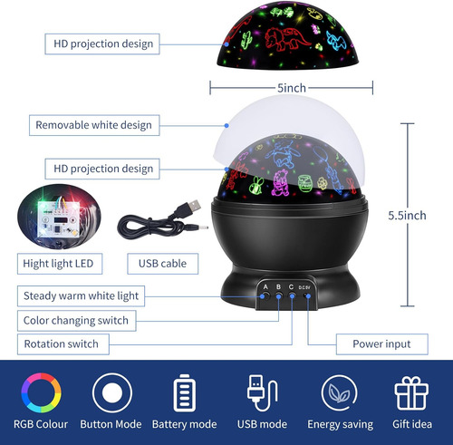 Vradcorel Winnie Night Light Para Niños: Juguetes Sensoriale