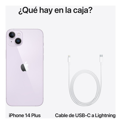 Apple iPhone 14 Plus (128 GB) - Morado - Excelente (Reacondicionado)