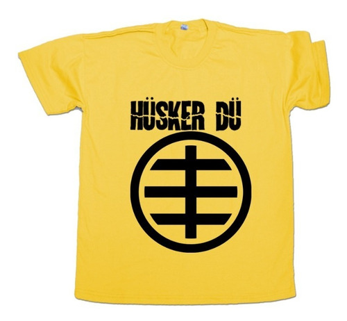 Remera Husker Du Logo Algodon Unisex, Punk, Rock Alternativo