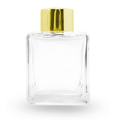 Imagem 1 de 9 de 10 Frascos Vidro-cubo Para Aromatizador 100ml Tampa Luxo