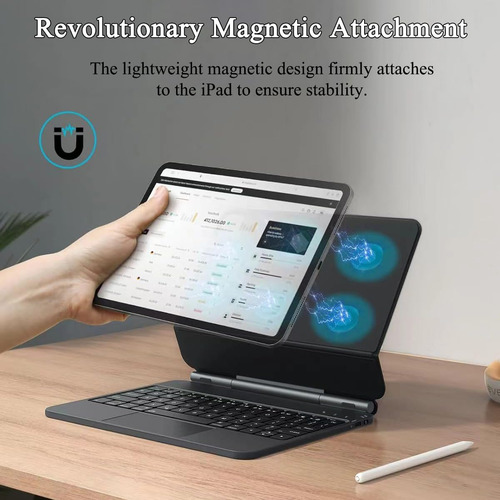Magic Keyboard Blanco Para iPad 11ª A16 2025/10.9 10ª
