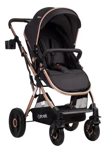 Cochecito Bebé Vox Gold Paseo Bebesit Moisés Color Gris Chasis Negro