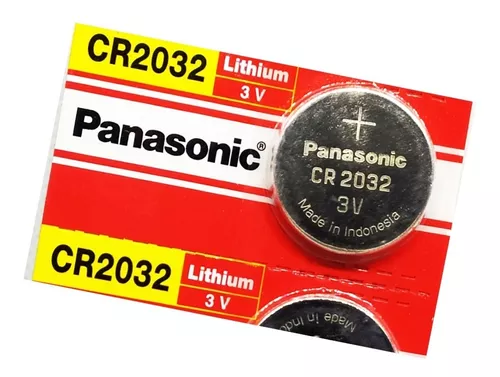 Pila Panasonic Boton Cr2032 3v Reloj Control Alarma Panasonic