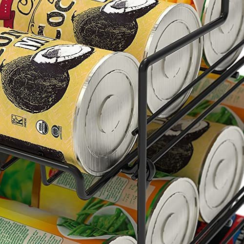 Organizador De Estantes Para Latas Apilables De Color Negro