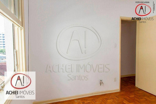 Imagem 18 de 28 de Apartamento Com 3 Dormitórios, Dependência Completa, Vaga Demarcada À Venda, 93 M² Por R$ 540.000 - Gonzaga - Santos/sp - Ap10669