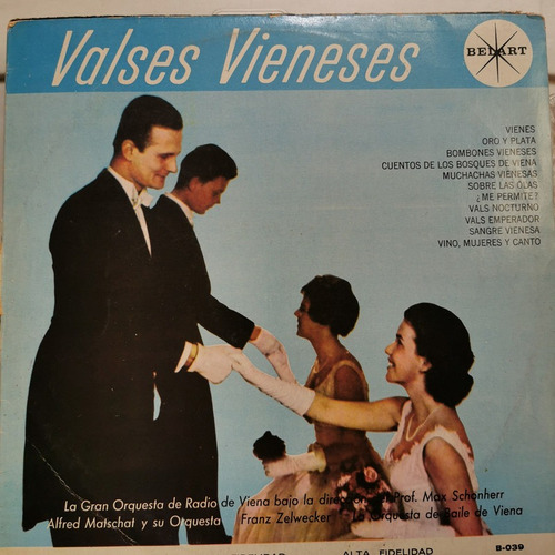 Disco Lp:valses Vianeses- Orq, Radio De Viena