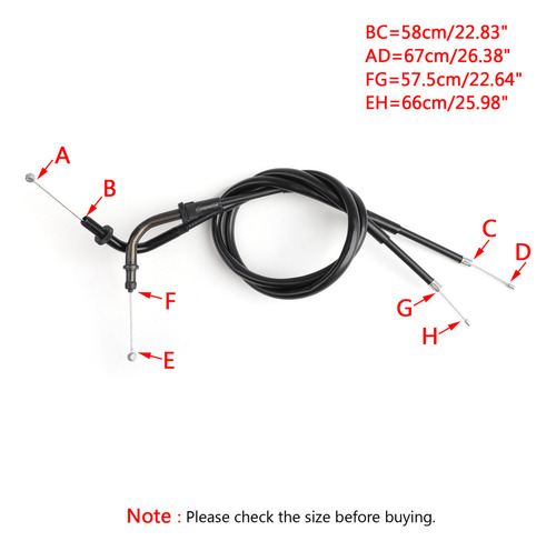 /para 2 Chicote Acelerador Para Yamaha Vmax12 V-max Jp Vmx12