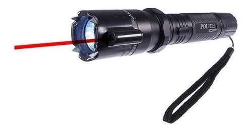 Linterna táctica de autodefensa con visor láser