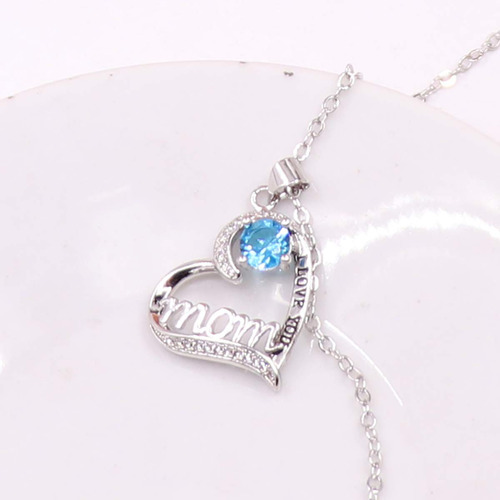 Ueuc - Collar En Forma De Corazón Con La Leyenda I Love.