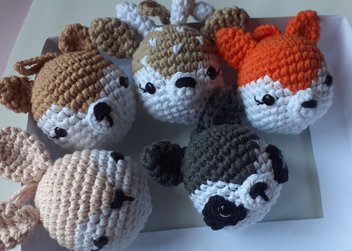 20 Souvenirs Animales Del Bosque Crochet   