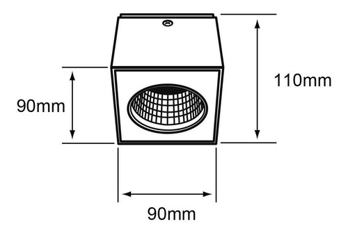 Lampara Interior Sobreponer Techo Blanco Aluminio 100-240v Tecnolite 10YSNLED010MV30B