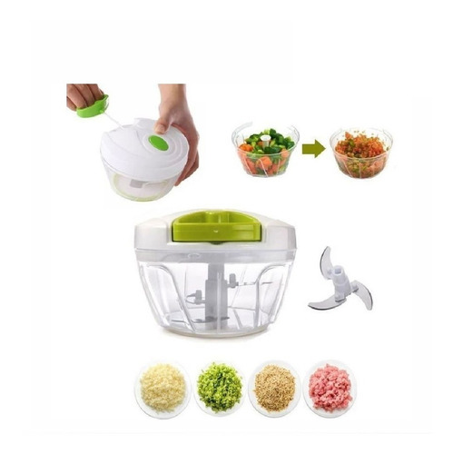 Imagem 2 de 10 de Mini Processador Triturador Cortador De Alimentos 3 Laminas