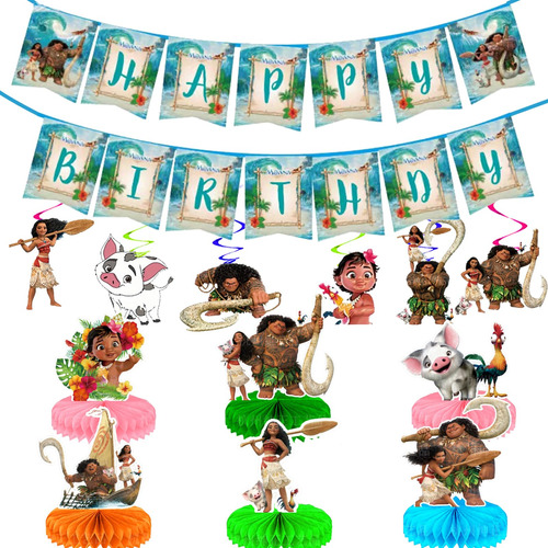 Artículos De Fiesta Para Decoración De Cumpleaños De Moana C