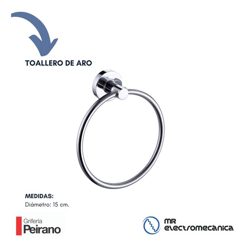 Kit Accesorios Baño Peirano Linea 12000 Kit 6 Piezas F