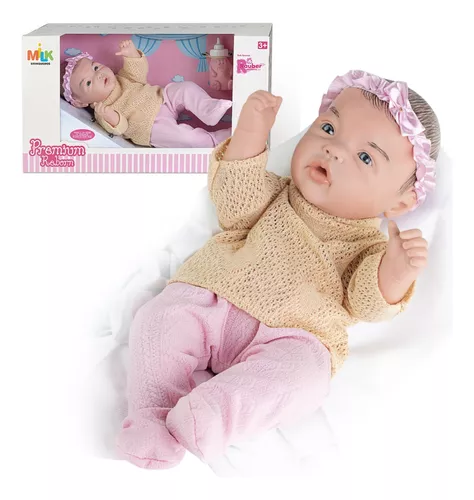 Brinquedo Infantil Bebe Reborn Coleção Baby Ninos Newborn Co