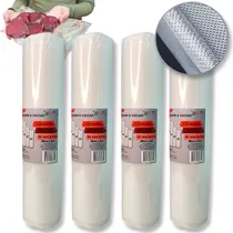 Comprar 4 Rolos De Embalagem Seladora A Vácuo Ranhuras 28cm 5 Metros