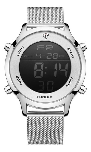 Relógio Unissex Tuguir Digital Tg101 - Prata