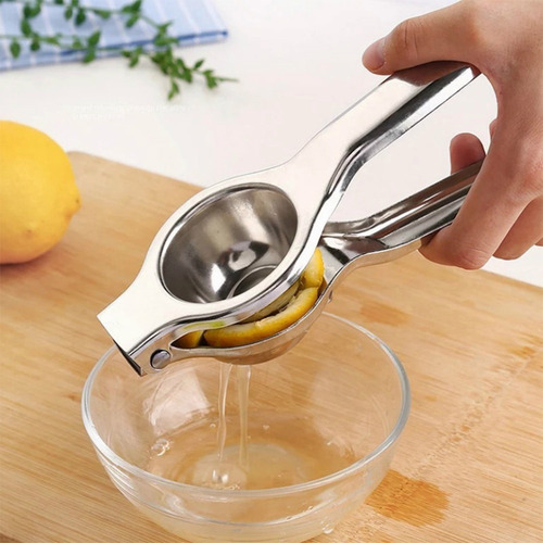 Imagen 2 de 9 de Exprimidor Naranjas Limones Citricos Manual Acero Inoxidable